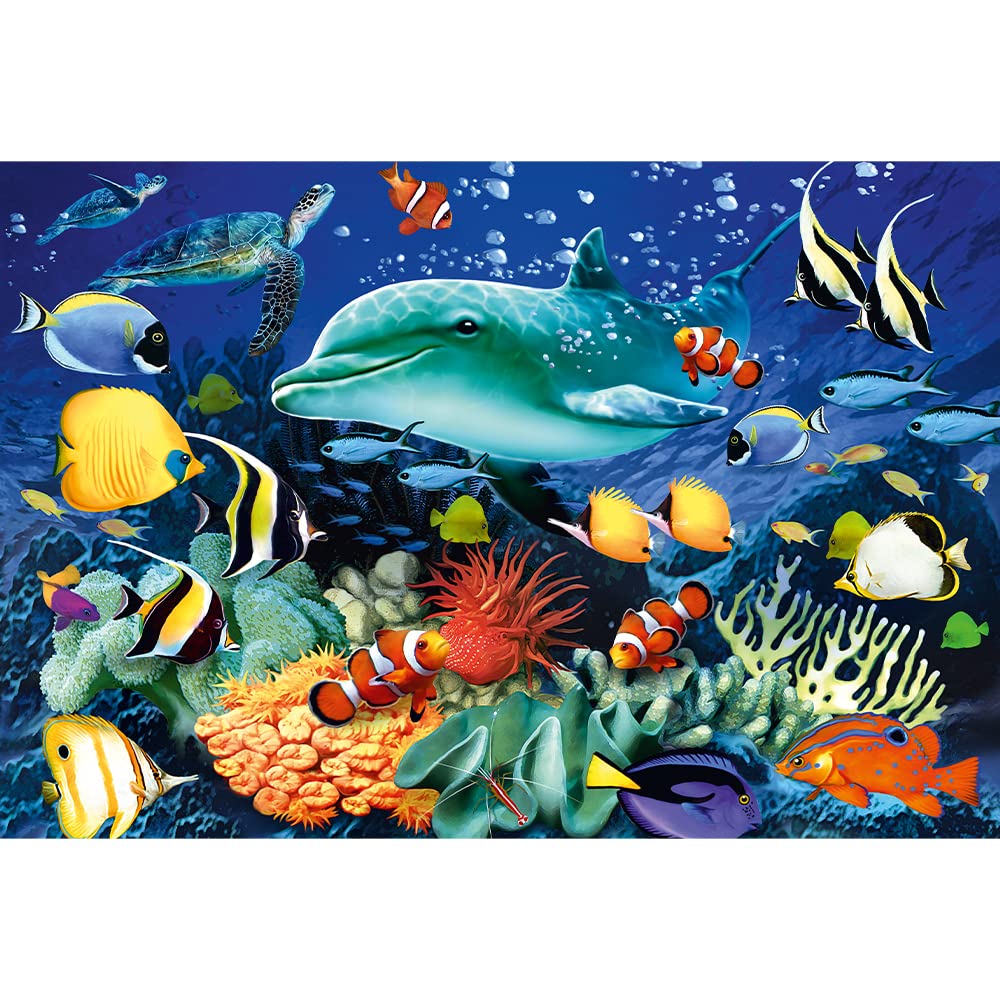 trefl-wood-craft-vie-marine-puzzle-en-bois-501-pi-ces-50-figures image 2