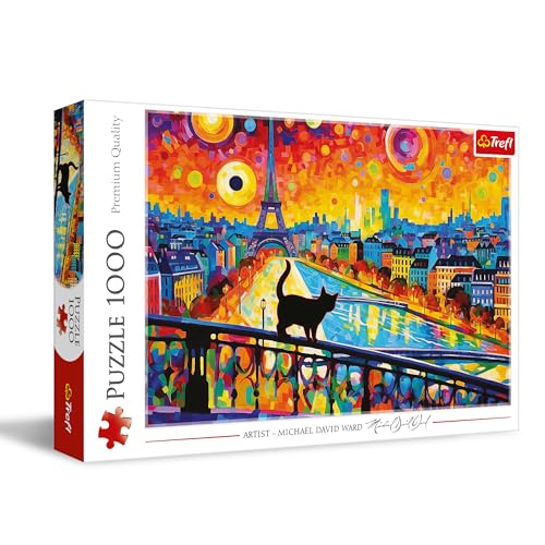 trefl-red-chat-paris-puzzle-1000-pi-ces-tableau-bonito image 7