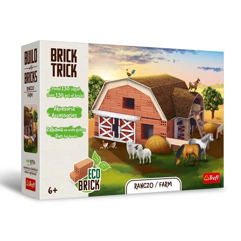 trefl-brick-trick-ranch-jeu-construction-briques-130-pi-ces-6-ans image 1