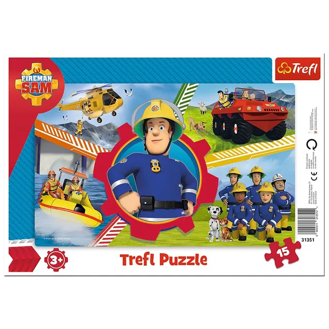 trefl-red-pompier-puzzle-cadre-15-pi-ces-d-s-3-ans image 1