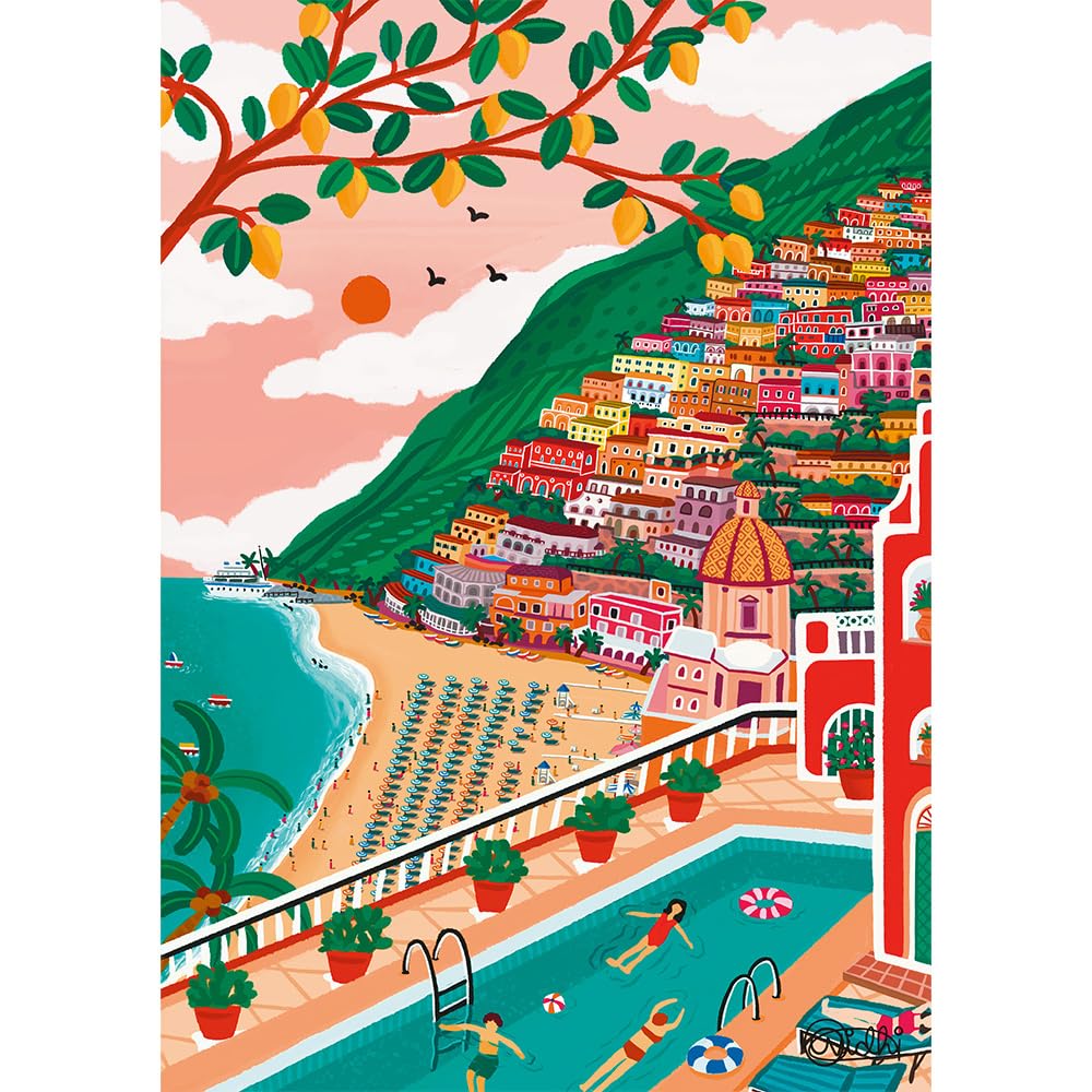 trefl-premium-plus-the-art-of-colour-puzzle-1000-pieces-positano image 2