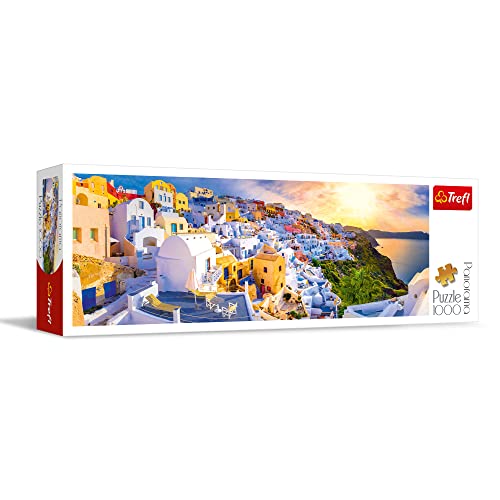 trefl-red-santorin-puzzle-panoramique-1000-pi-ces-coucher-soleil image 8