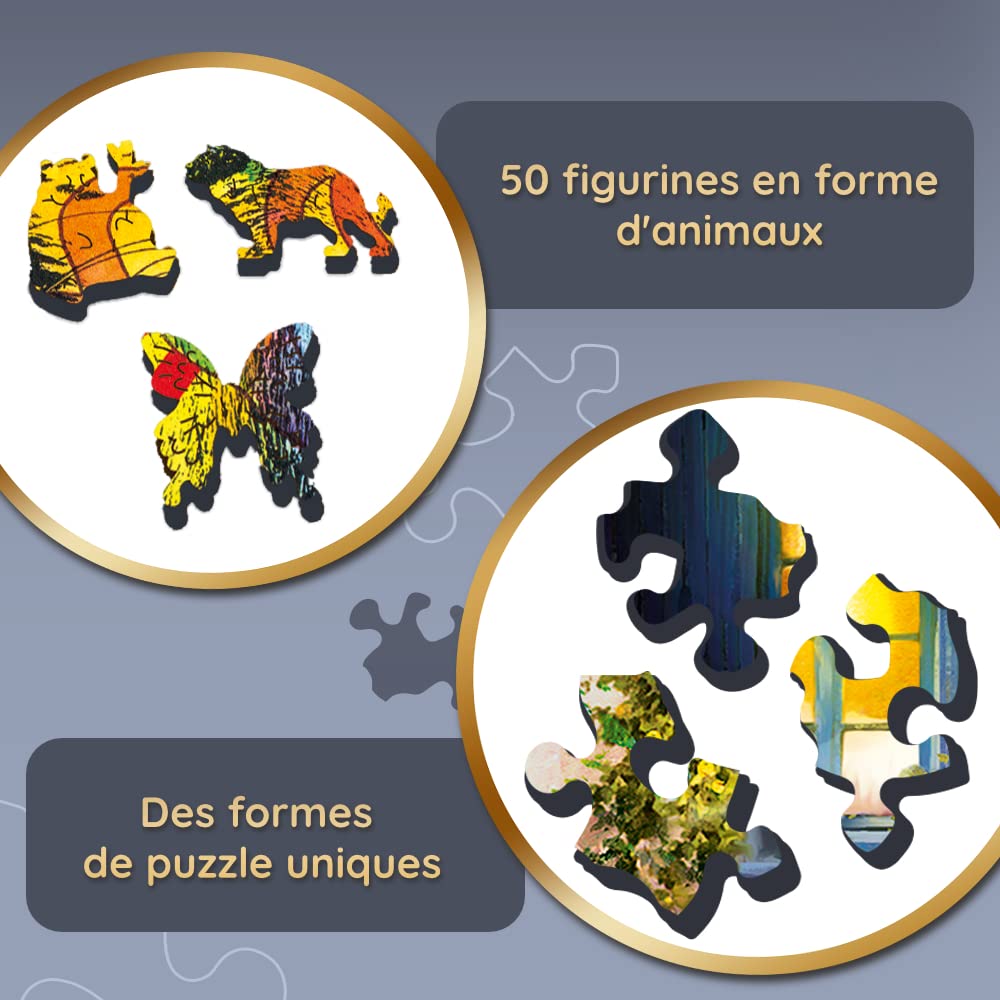 trefl-wood-craft-chien-color-puzzle-bois-501-pi-ces-animaux image 5