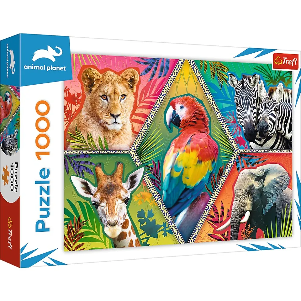 trefl-red-animaux-exotiques-puzzle-1000-pi-ces-animaux-du-monde image 1