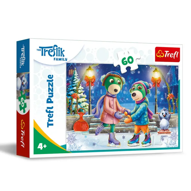 trefl-treflik-family-l-hiver-puzzle-60-pi-ces-4-ans-patinage image 1