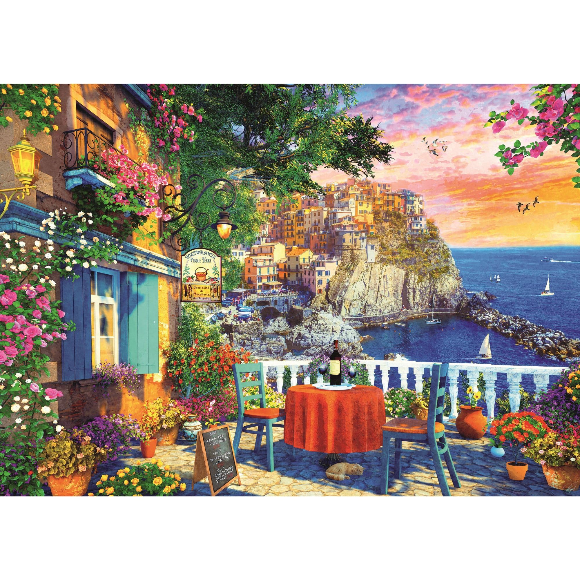 trefl-red-puzzle-1000-pi-ces-vue-sur-cinque-terre image 2