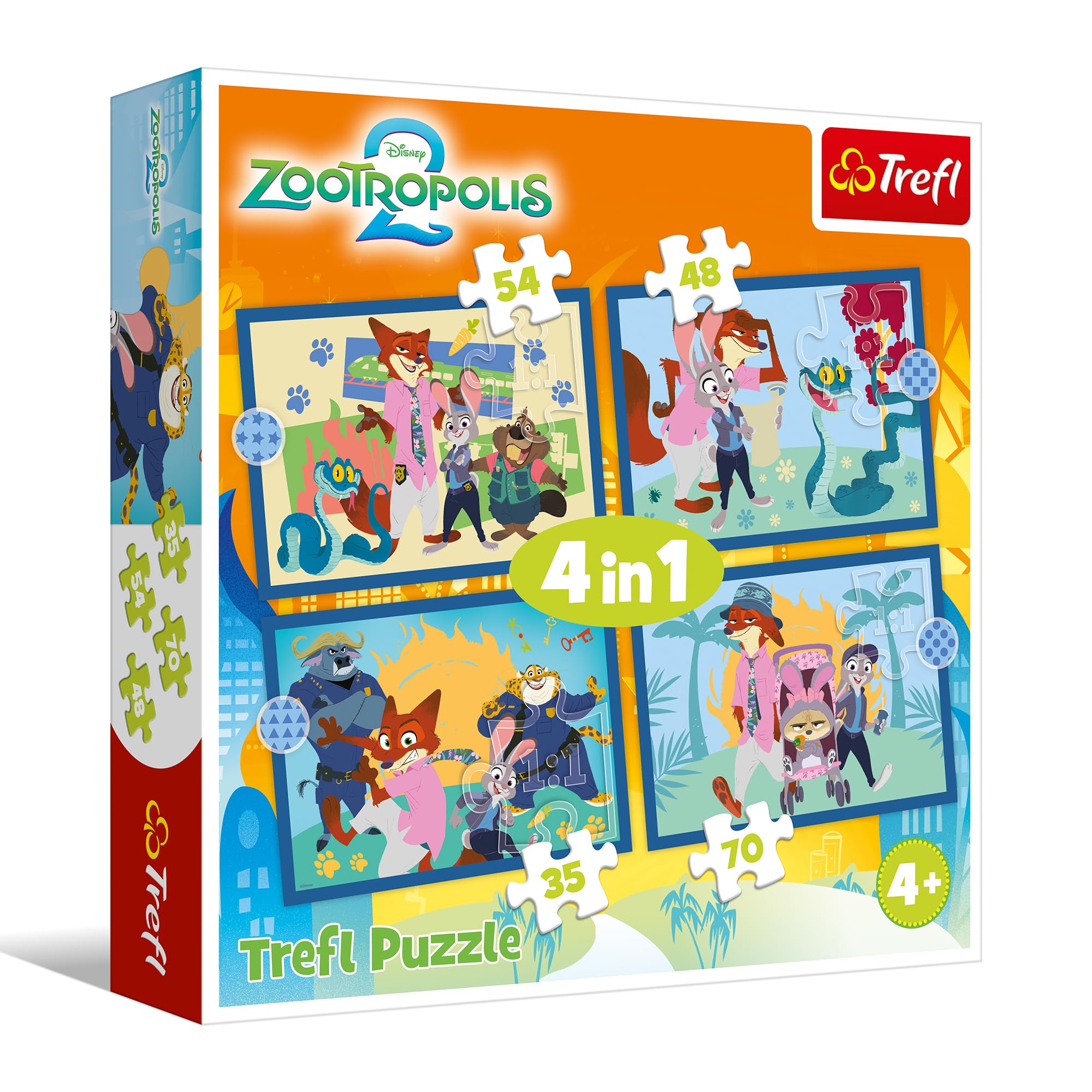 trefl-red-zootopia-2-puzzle-4-en-1-35-70-pi-ces-4-ans image 1