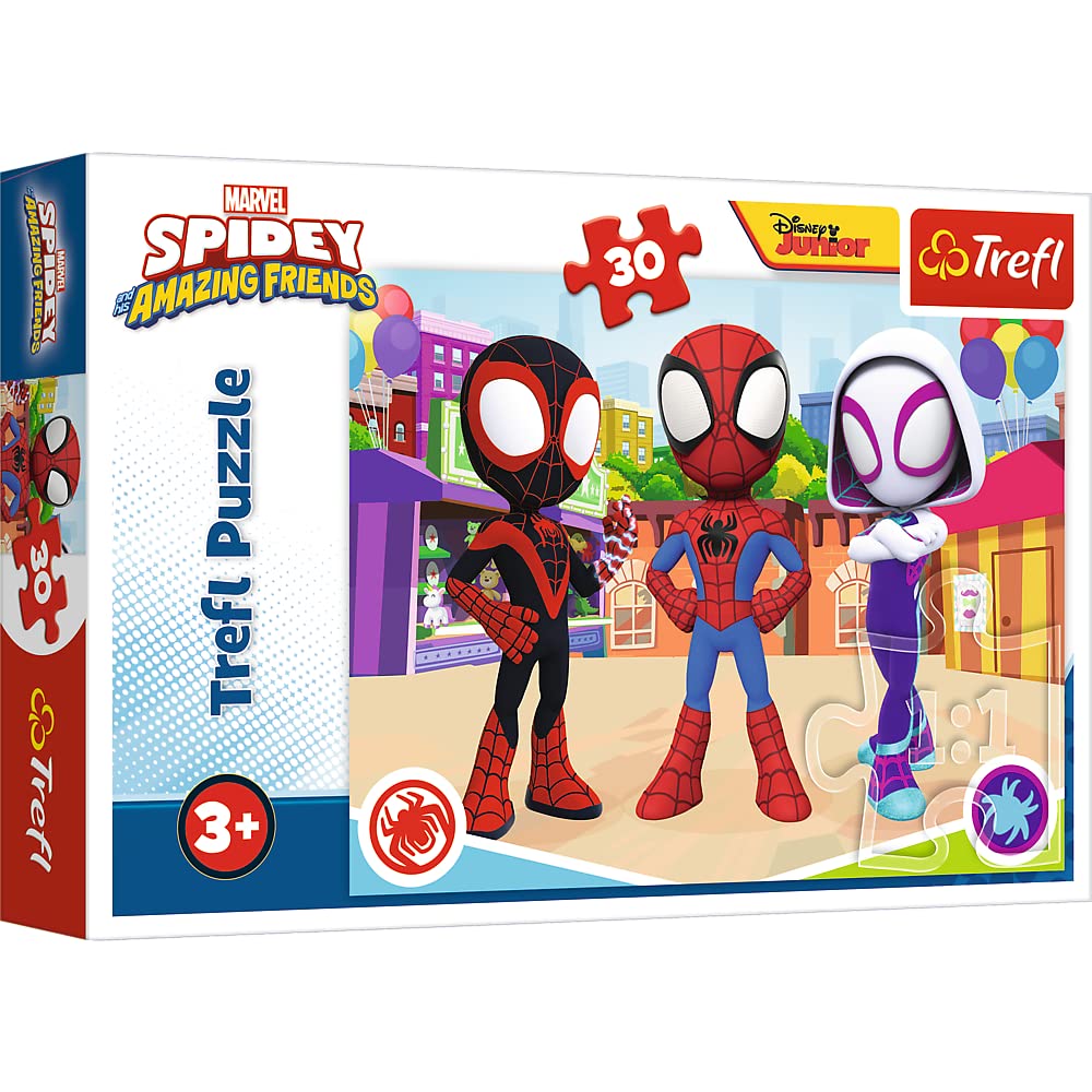 trefl-red-spidey-friends-puzzle-30-pi-ces-3-ans-marvel image 1