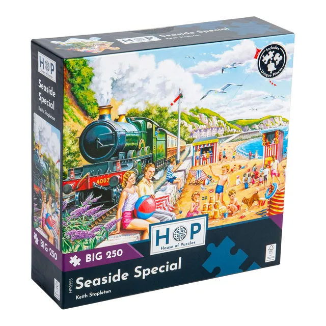 hop-big-250-seaside-special-puzzle-250-pi-ces-plage image 1