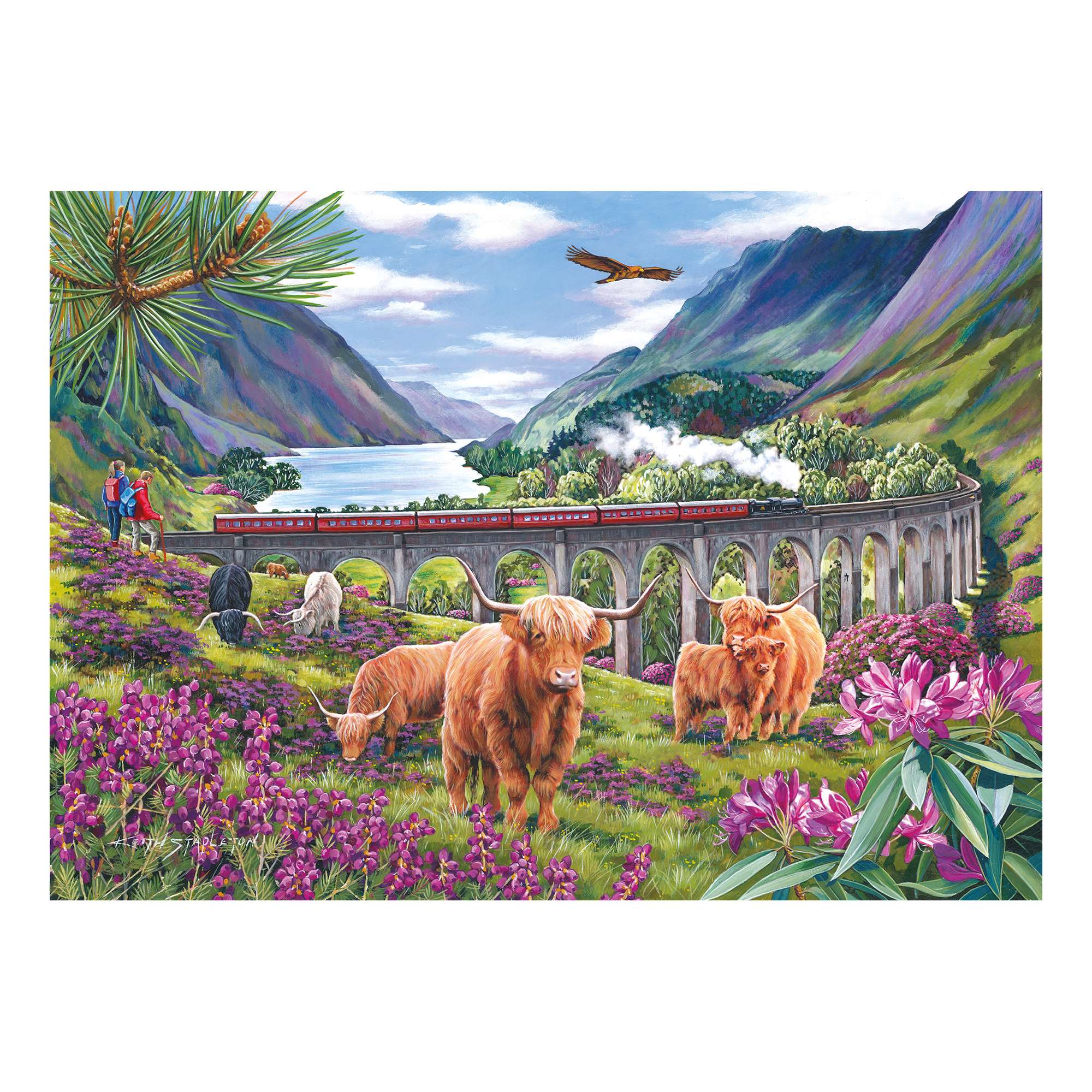 house-of-puzzles-glenfinnan-puzzle-mini-150-tube image 2