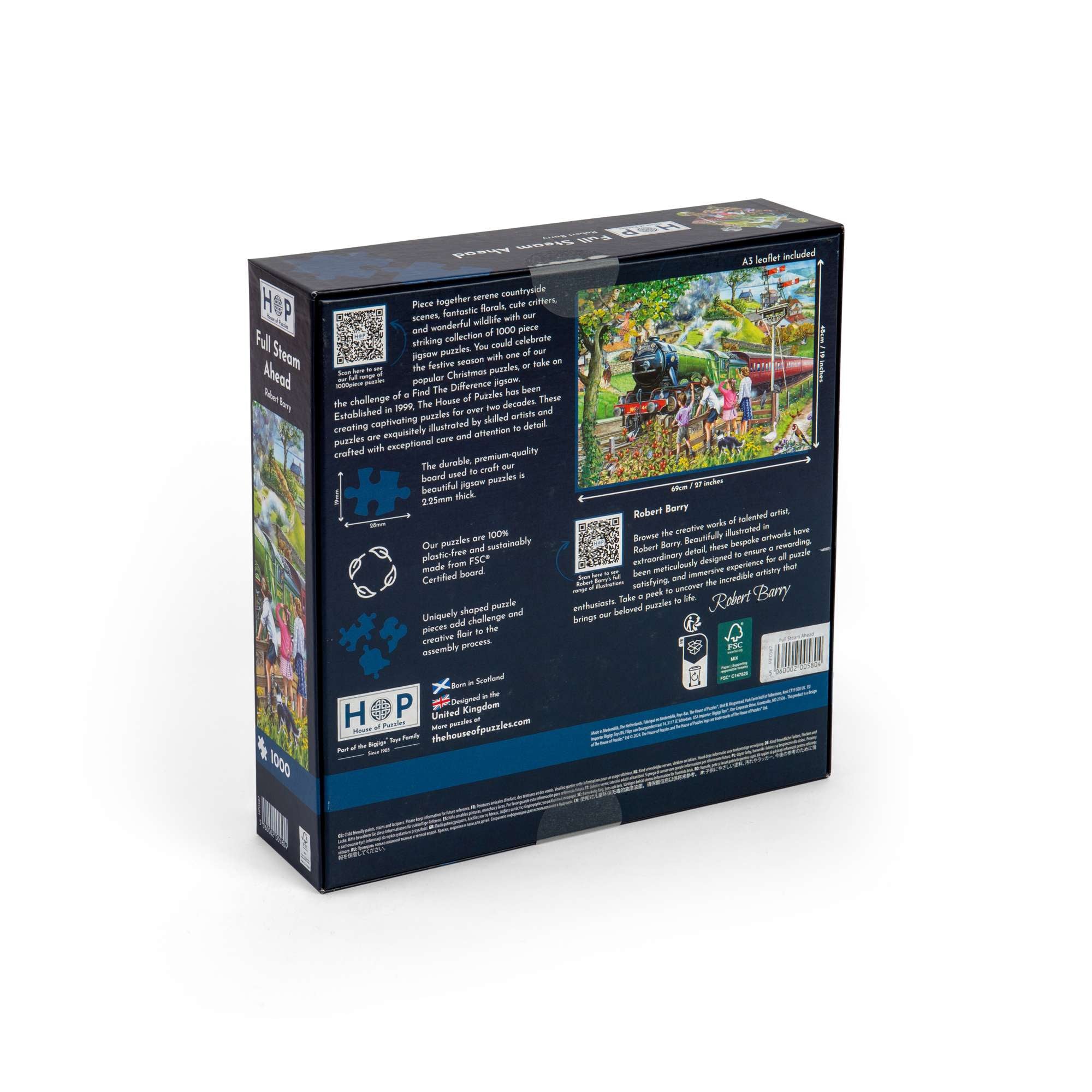 house-of-puzzles-full-steam-ahead-puzzle-1000-pi-ces-train image 3