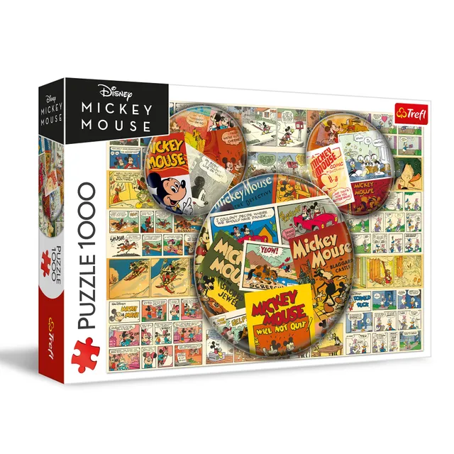 trefl-red-disney-mickey-mouse-puzzle-1000-pi-ces-r-tro image 1