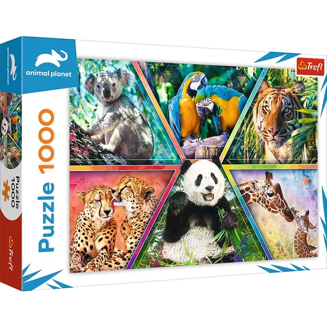 trefl-red-royaume-d-animaux-puzzle-1000-pi-ces-monde image 1