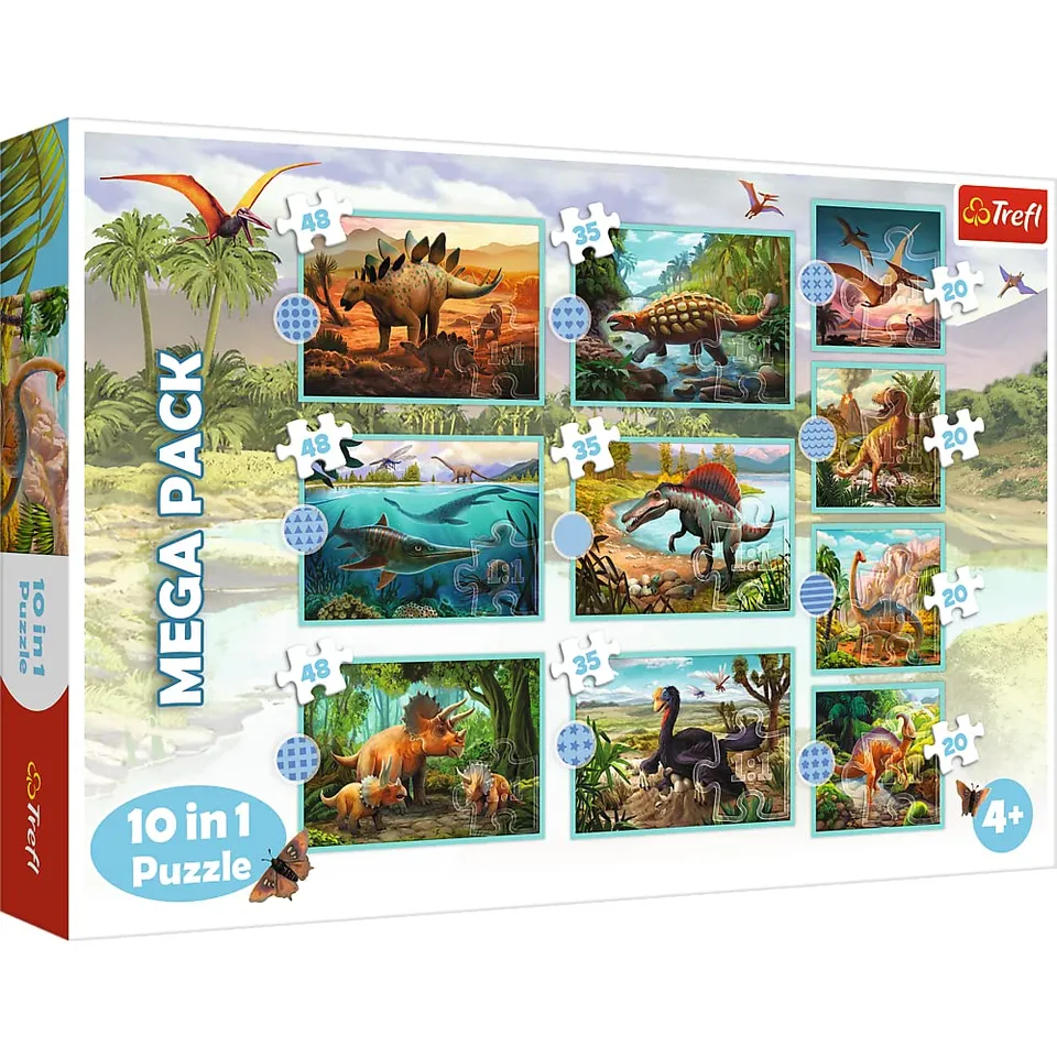 trefl-dinosaures-puzzle-10en1-enfant-10-48-pi-ces image 1