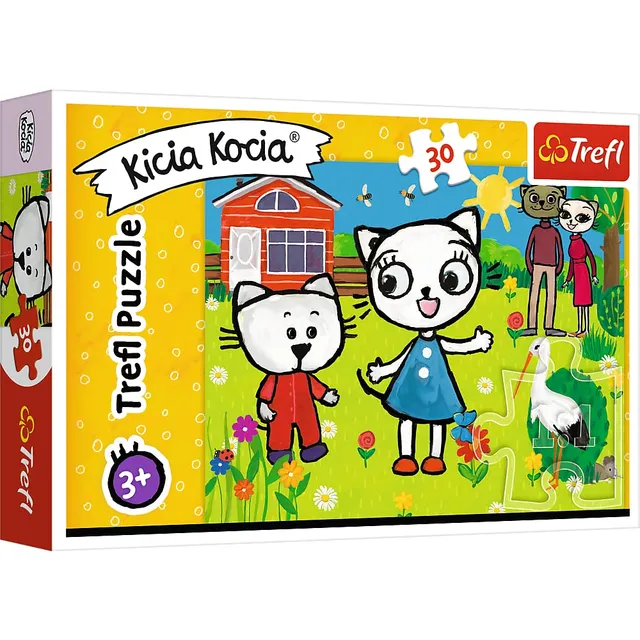 trefl-red-kicia-kocia-chaton-puzzle-30-pi-ces-3-ans image 1
