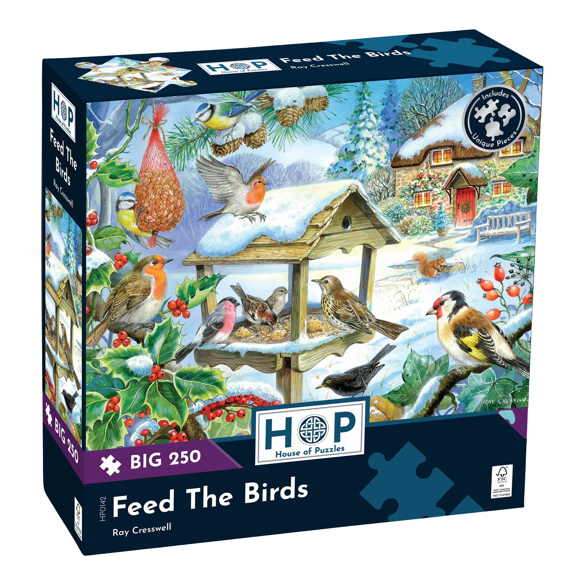 house-of-puzzles-feed-the-birds-big-250-puzzle-250-pi-ces-oiseaux image 1