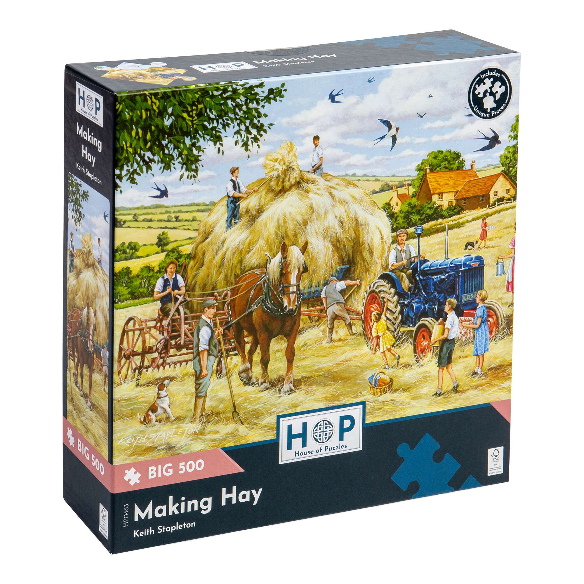 house-of-puzzles-making-hay-puzzle-big-500-pi-ces-ferme image 1