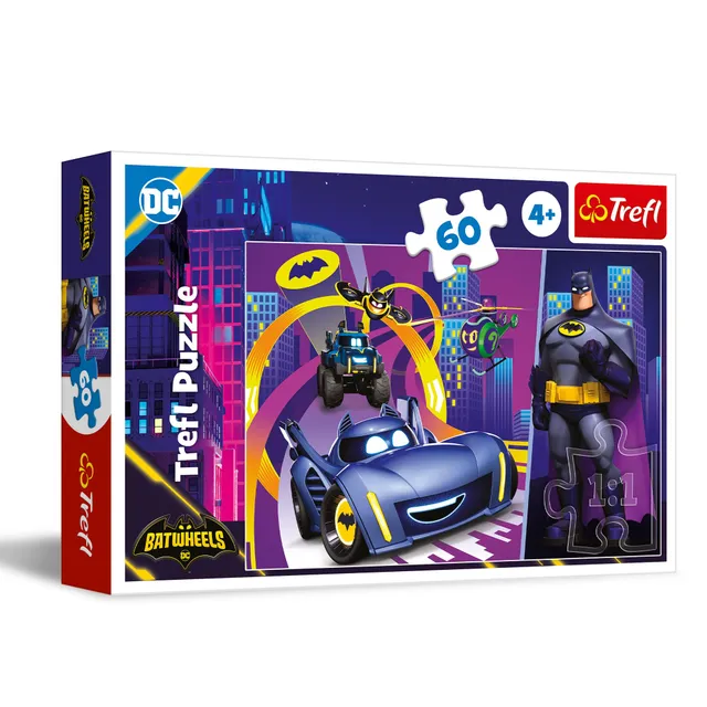 trefl-red-batwheels-batman-puzzle-60-pi-ces-4-ans image 1