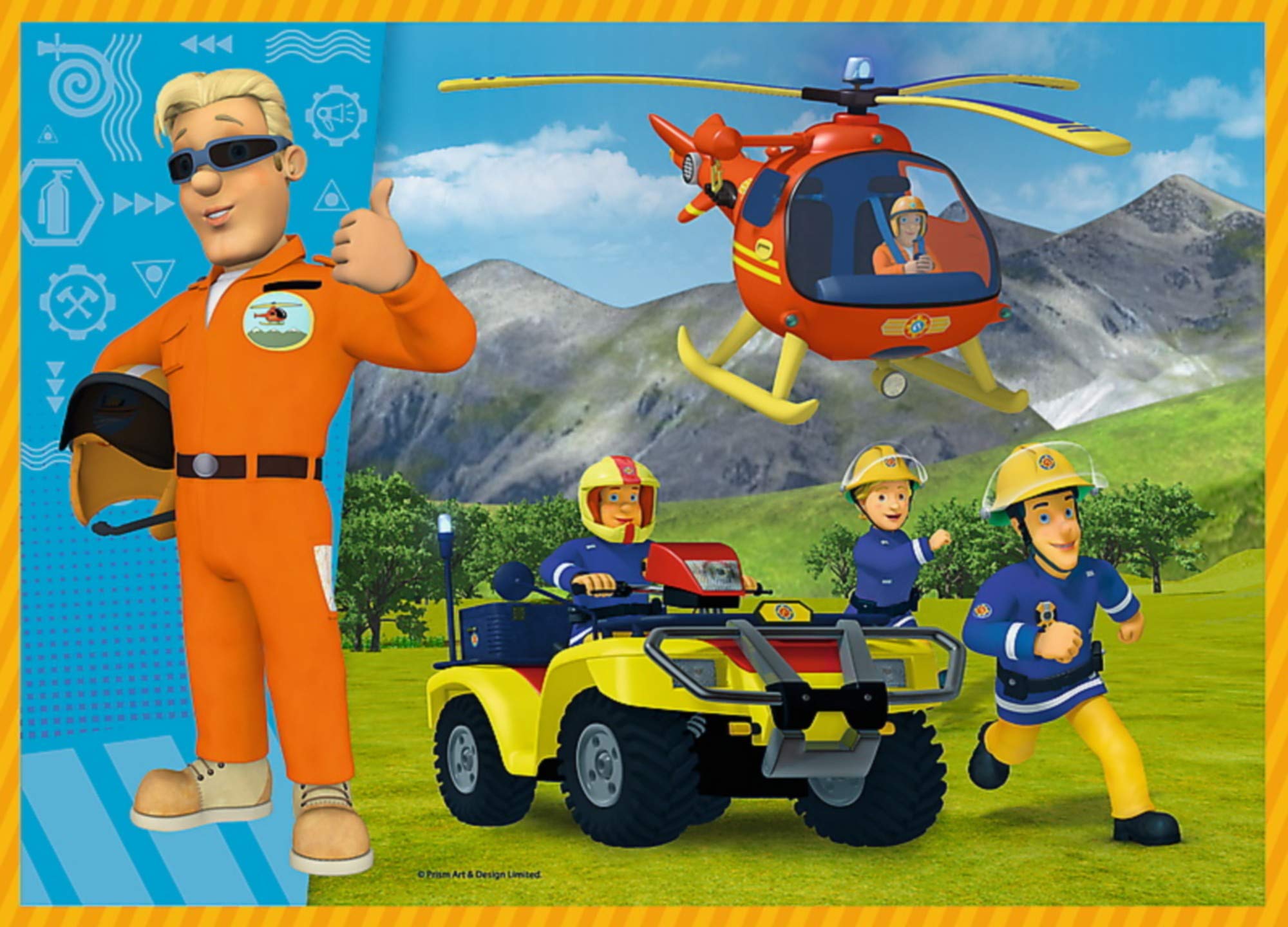 trefl-red-34311-sam-le-pompier-puzzle-4-en-1-35-70 image 3