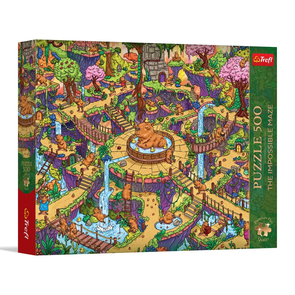 trefl-premium-plus-labyrinthe-capybaras-puzzle-500-pi-ces image 1