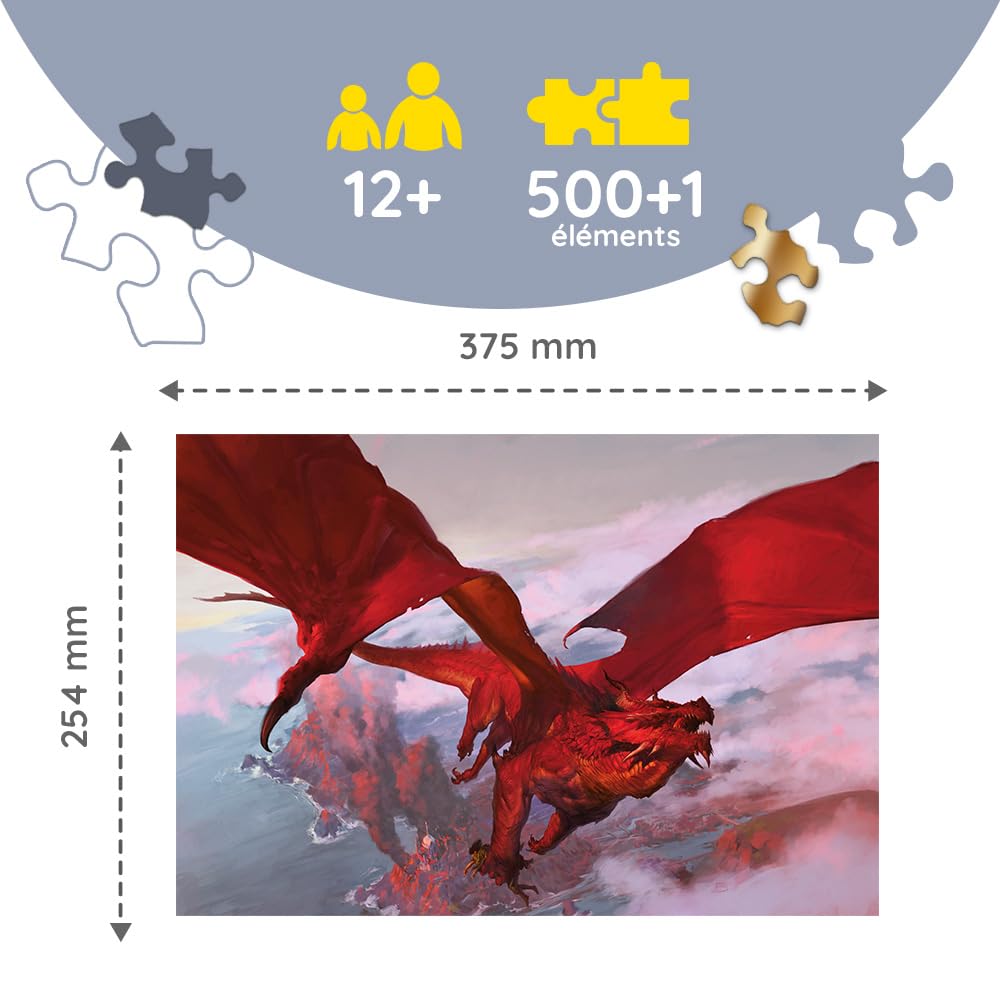 trefl-wood-craft-dungeons-dragons-puzzle-bois-500-1-dragon image 3