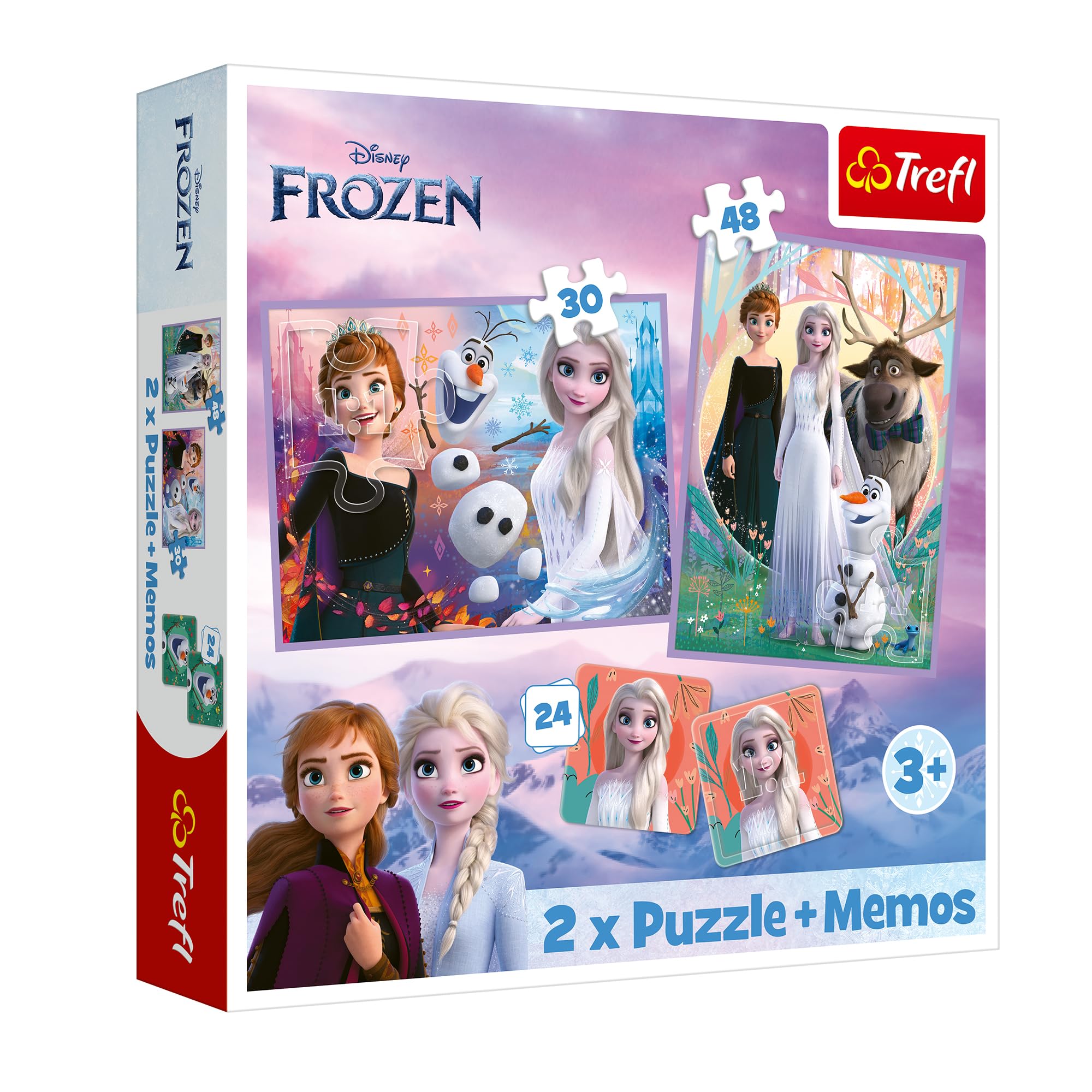 trefl-red-reine-des-neiges-2-puzzle-3en1-30-et-48-pi-ces image 1