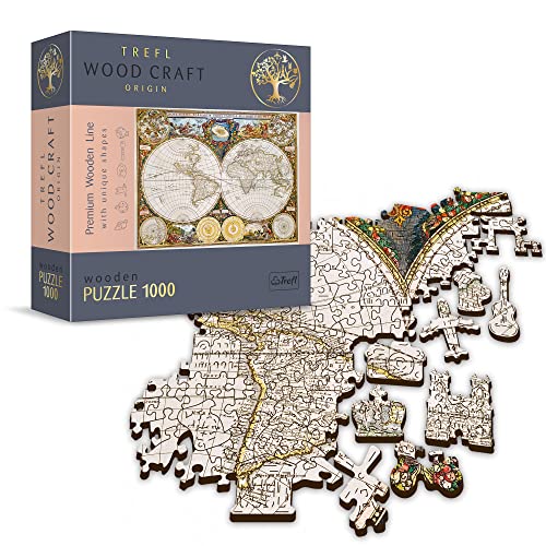 trefl-wood-craft-carte-du-monde-ancienne-puzzle-bois-1000-pi-ces image 8