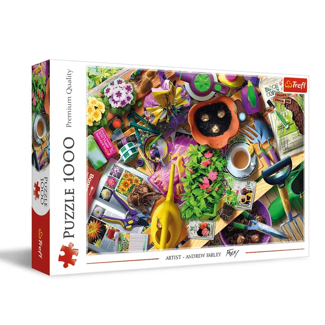 trefl-red-m-nages-dans-le-jardin-puzzle-1000-pi-ces-adulte image 1