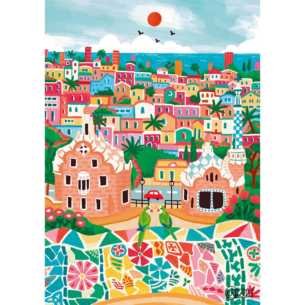 trefl-premium-plus-puzzle-1000-pi-ces-art-of-colour-barcelone image 2