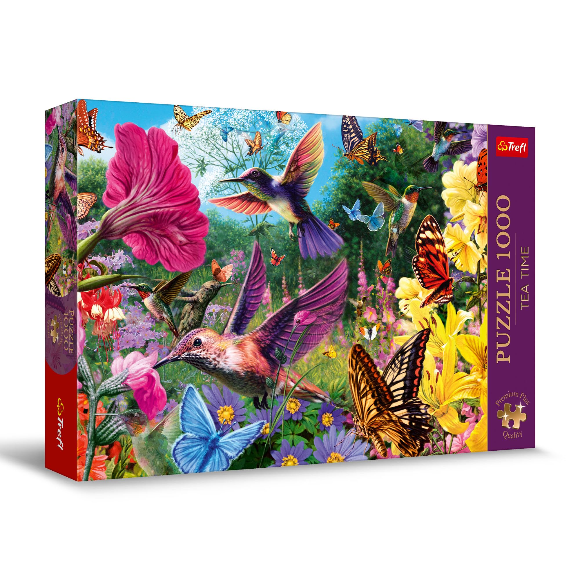 trefl-premium-plus-tea-time-puzzle-1000-jardin-oiseaux image 1