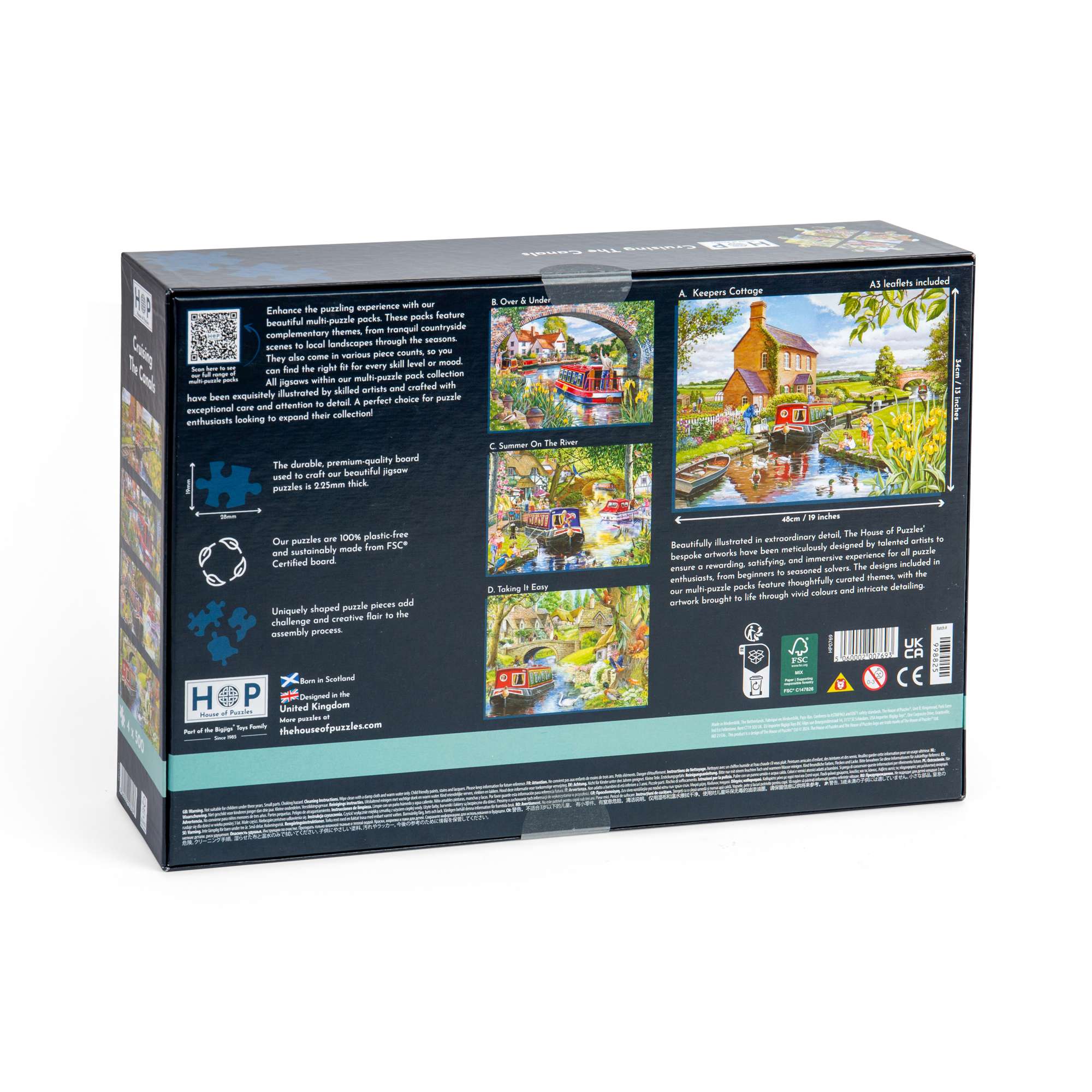 house-of-puzzles-cruising-canals-coffret-4x500-pi-ces-canaux image 3