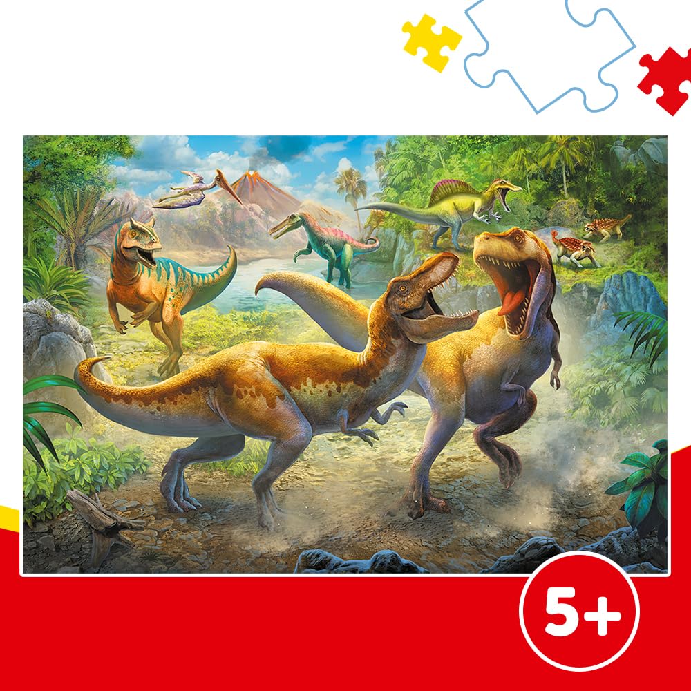 trefl-red-combats-de-tyrannosaures-puzzle-160-pi-ces-enfant image 2