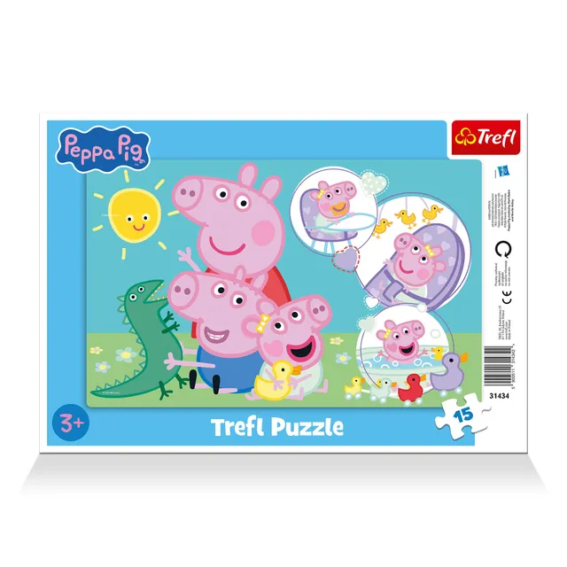 trefl-red-peppa-pig-puzzle-cadre-15-pi-ces-3-ans image 1