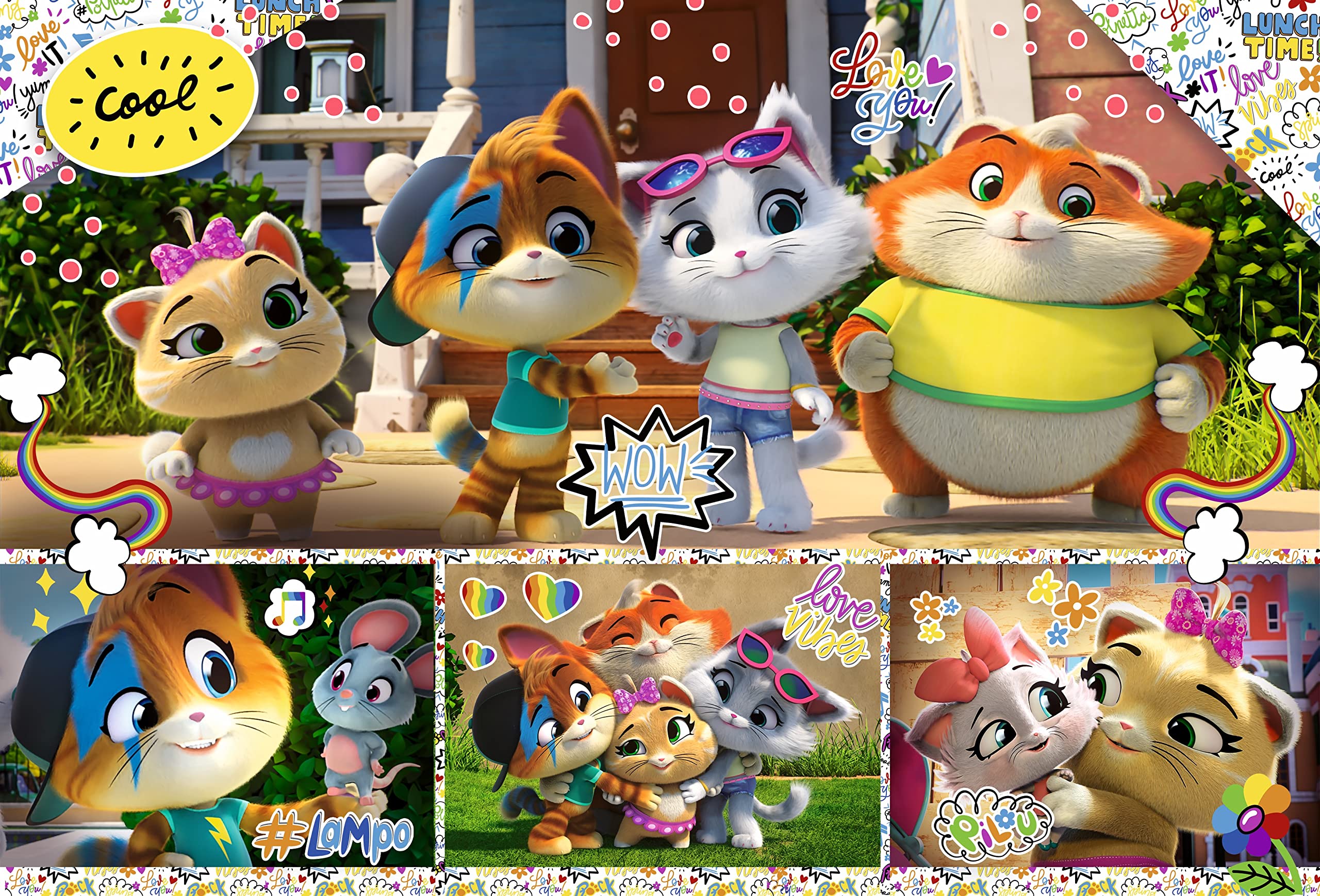 trefl-44-cats-puzzle-100-pi-ces-bonne-quipe-5-ans image 2