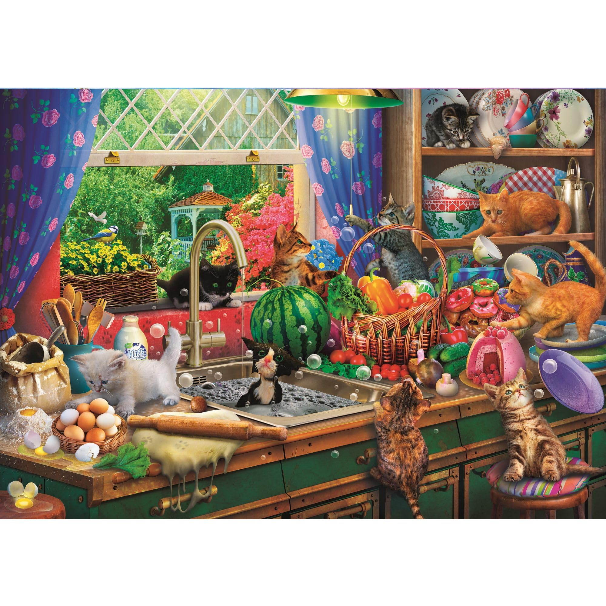 trefl-premium-plus-tea-time-puzzle-1000-pcs-chatons-fripons image 2