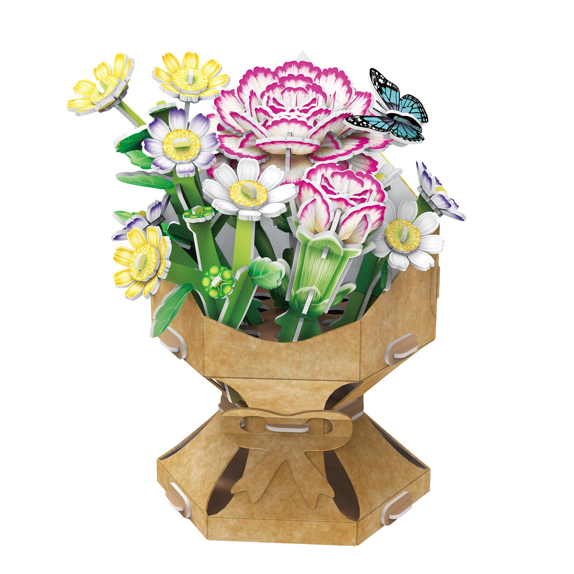 explora-maquettes-3d-540501-puzzle-3d-bouquet-rose-120-pi-ces image 3