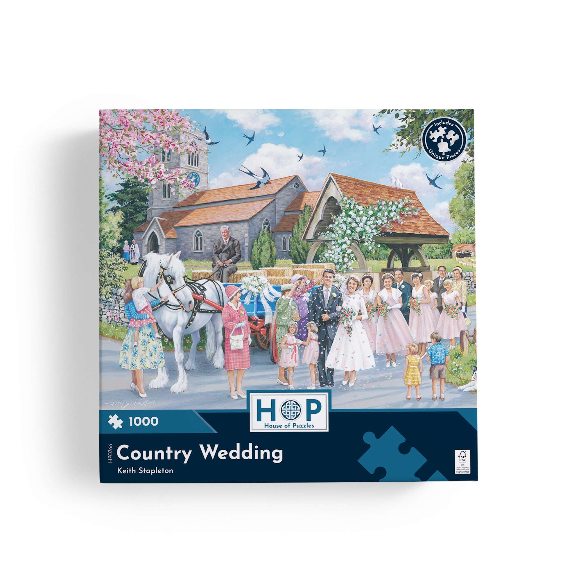 house-of-puzzles-country-wedding-puzzle-1000-pi-ces-mariage-campagne image 4
