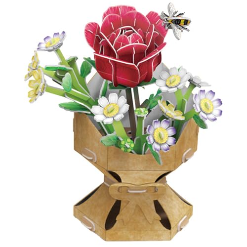 explora-maquettes-3d-540501-puzzle-3d-bouquet-rose-120-pi-ces image 6