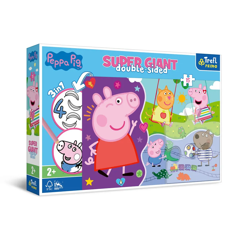 trefl-baby-peppa-pig-puzzle-15-pi-ces-g-antes-3-en-1 image 1