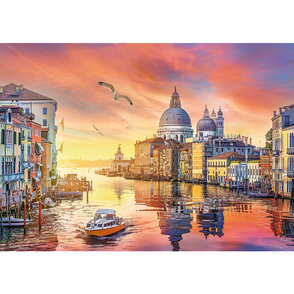 trefl-prime-uft-romantic-sunset-venise-puzzle-500-pi-ces-coucher-soleil image 2