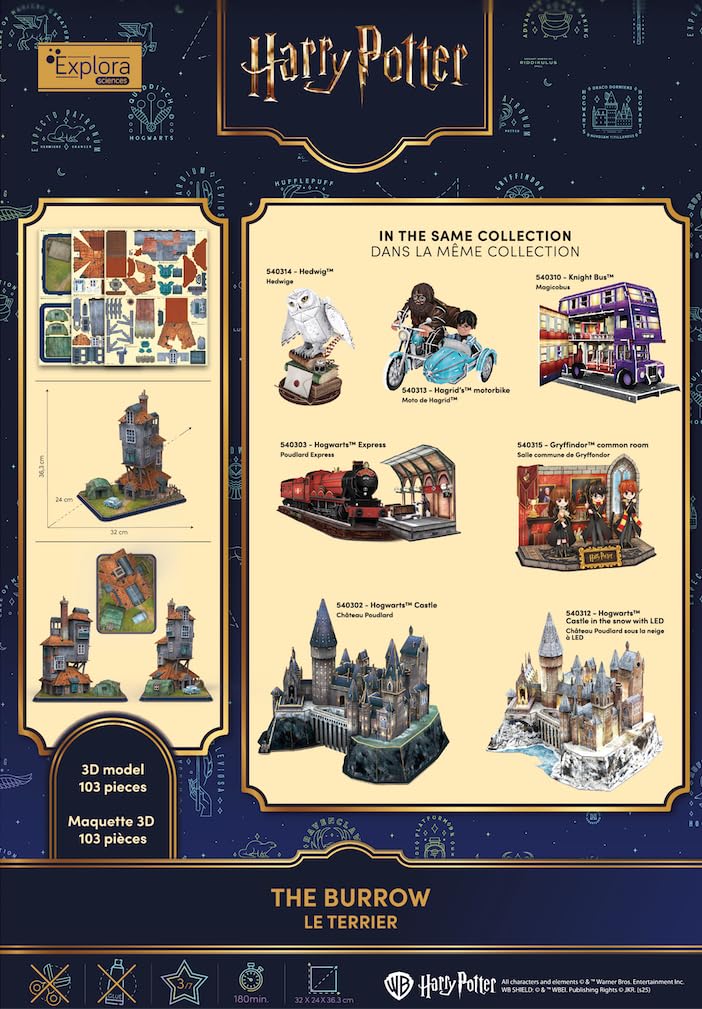 explora-maquettes-3d-harry-potter-le-terrier-puzzle-103-pi-ces image 7