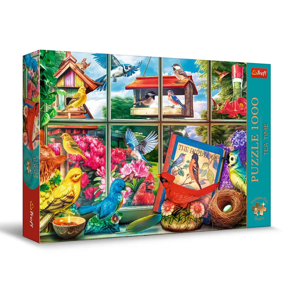 trefl-premium-plus-tea-time-puzzle-1000-pi-ces-oiseaux-2 image 1