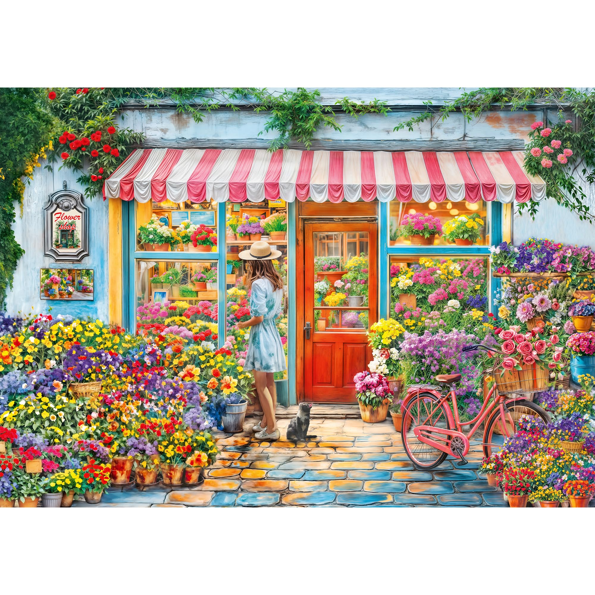 trefl-red-fleuriste-1000-pi-ces-puzzle-classique-boutique-fleurs image 2