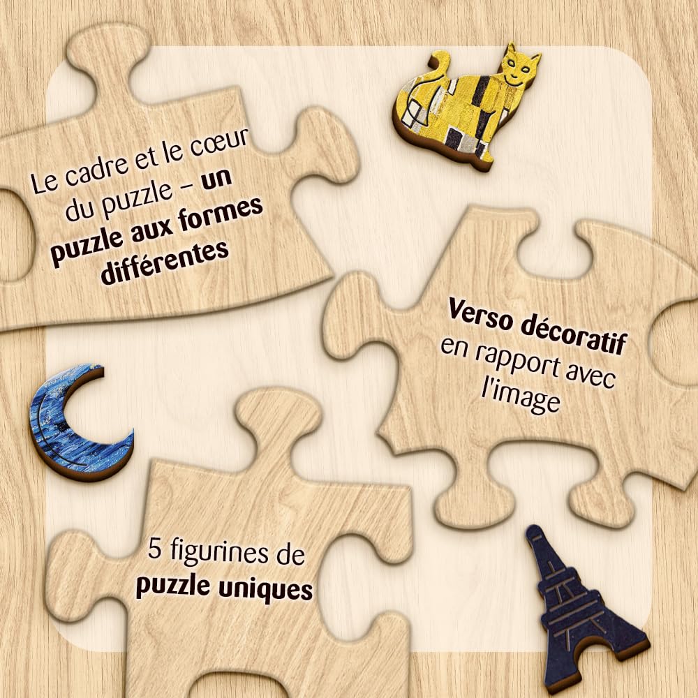 trefl-wood-craft-le-baiser-klimt-puzzle-bois-200-pi-ces image 4