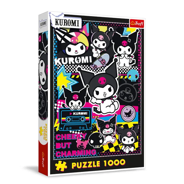 trefl-red-kuromi-dans-le-monde-puzzle-1000-pi-ces-dessin-anim image 1