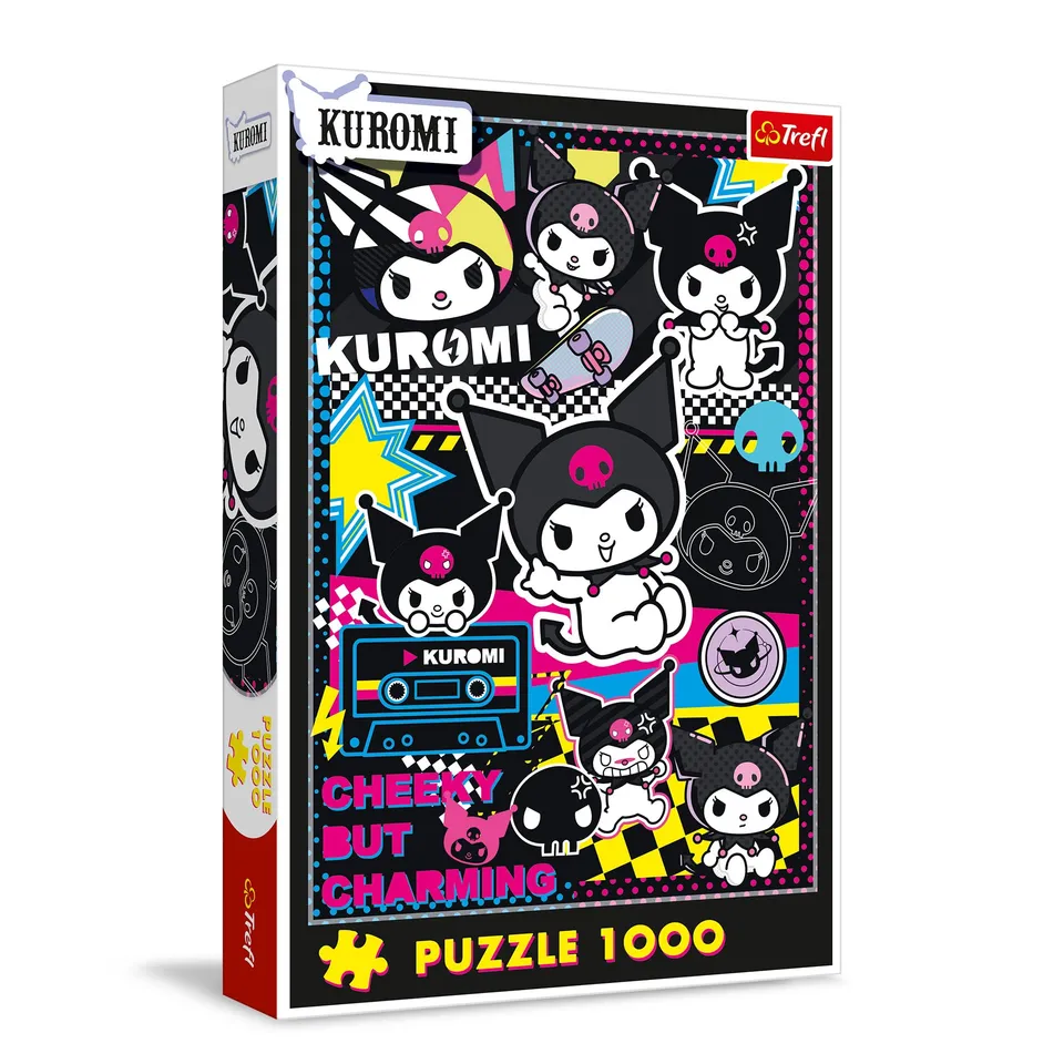 trefl-red-kuromi-dans-le-monde-puzzle-1000-pi-ces-dessin-anim image 1