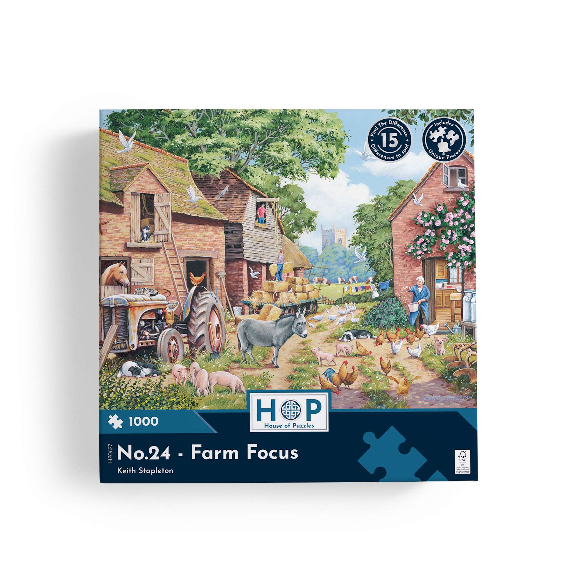 house-of-puzzles-no-24-farm-focus-puzzle-1000-pi-ces-ferme image 3