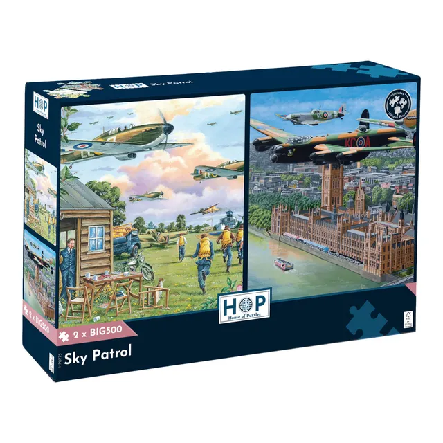 house-of-puzzles-sky-patrol-puzzle-2x500-pi-ces-aviation-militaire image 1