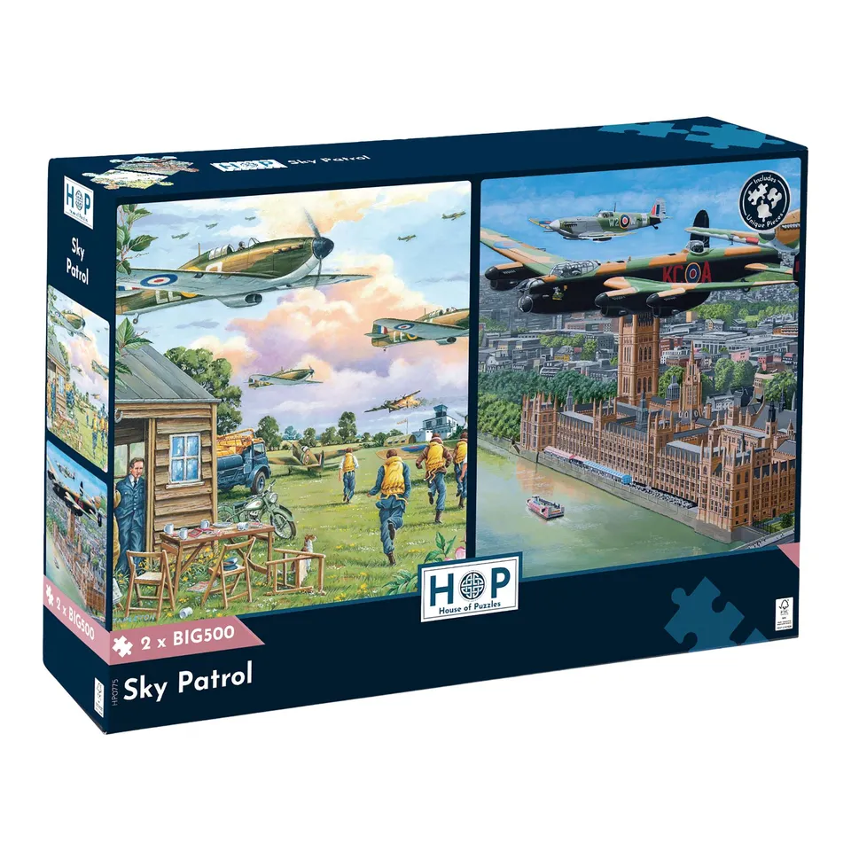 house-of-puzzles-sky-patrol-puzzle-2x500-pi-ces-aviation-militaire image 1