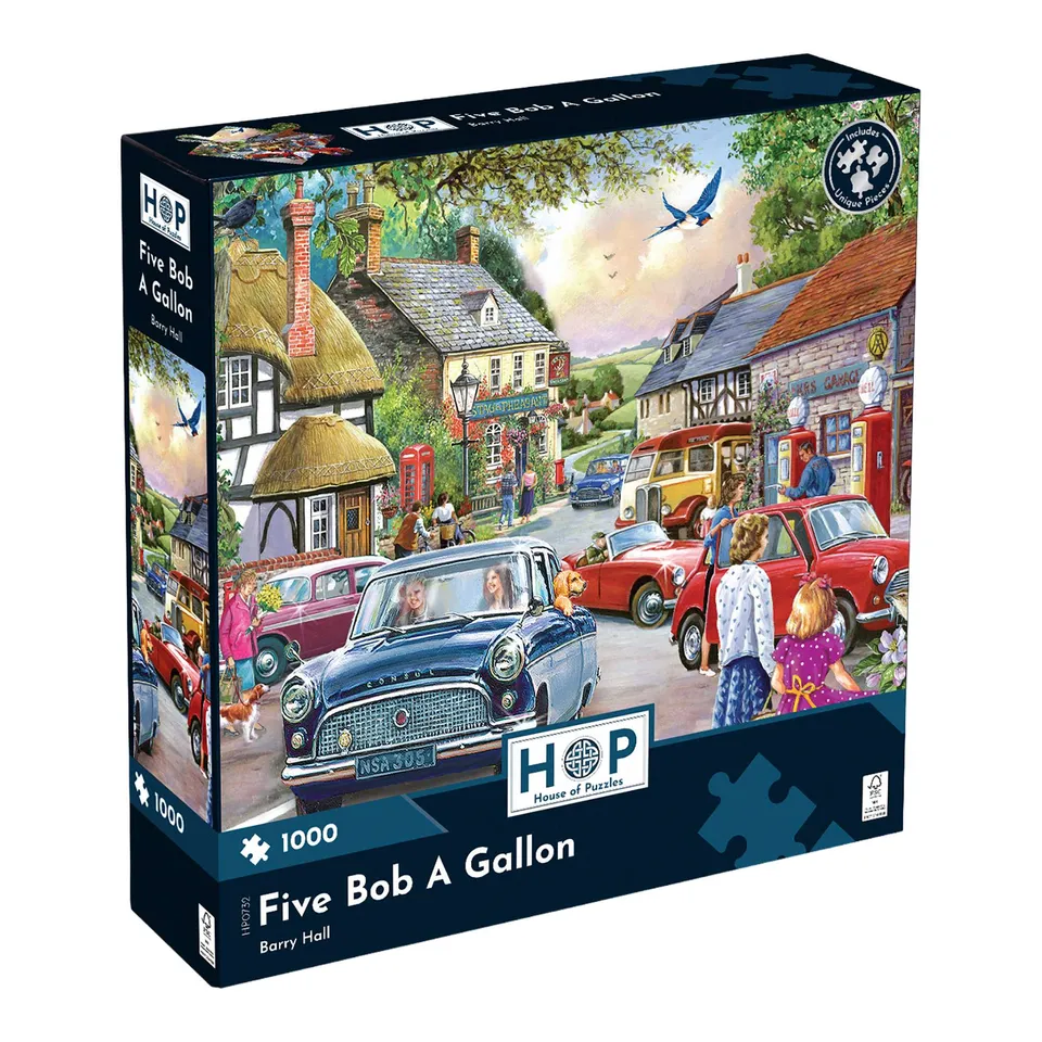 house-of-puzzles-five-bob-a-gallon-puzzle-1000-pi-ces-village-barry-hall image 1